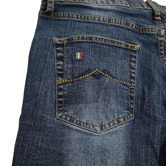 Unicorno‎ Uomo Italia Jeans Men's 38x30 Blue Denim Straight Leg Made in Italy - Picture 12 of 13